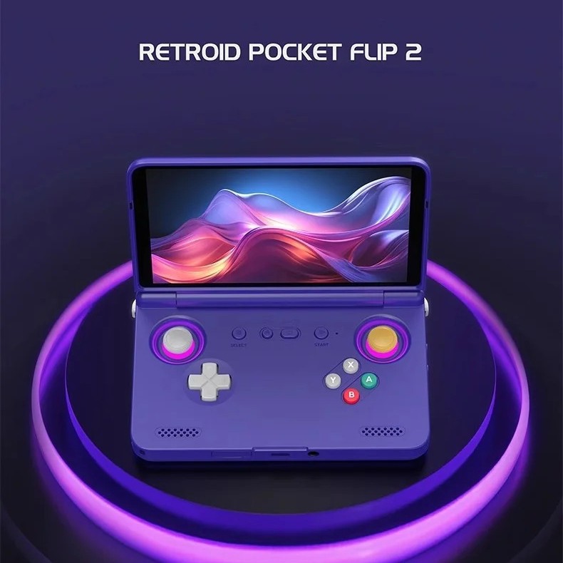 New Retroid Pocket Flip2 SD865 Version 55-inch OLED Flip Android Handheld Game Console