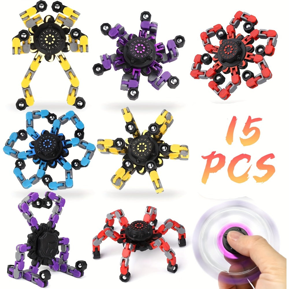 Robot Fidget Spinner Set with 10- or 15-Piece Standard and Luminous Checkout Configurations — image 3
