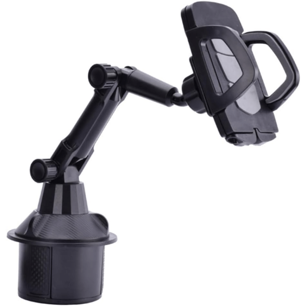 Cup-Holder Phone Mount with 360-Degree Adjustable Arm, Black Cradle and 8.7 cm Base Diameter — image 1