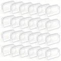 TSA Approved Clear Toiletry Bags Set of 24 Transparent Travel Makeup Organizer Pouches Medium Size Airport Security Quart Bag