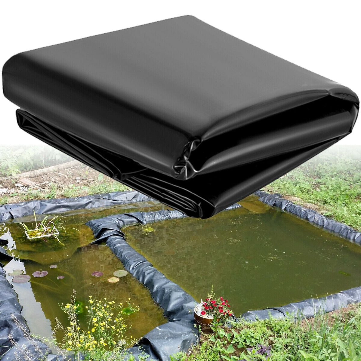 Fish Pond Liner 4.7 Mil HDPE – Koi Pond, Waterfall & Garden Fountain — image 5