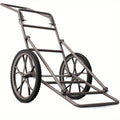 Deer Cart Folding Hunting Hauler Steel Frame 17" Wheels Utility Gear Dolly for Game & Tree Stand Transport — image 1