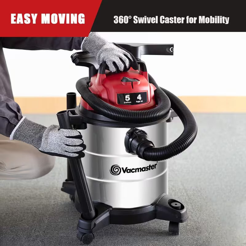 Wet Dry Vacuum Cleaner with Blower Function and 10 ft Power Cord
