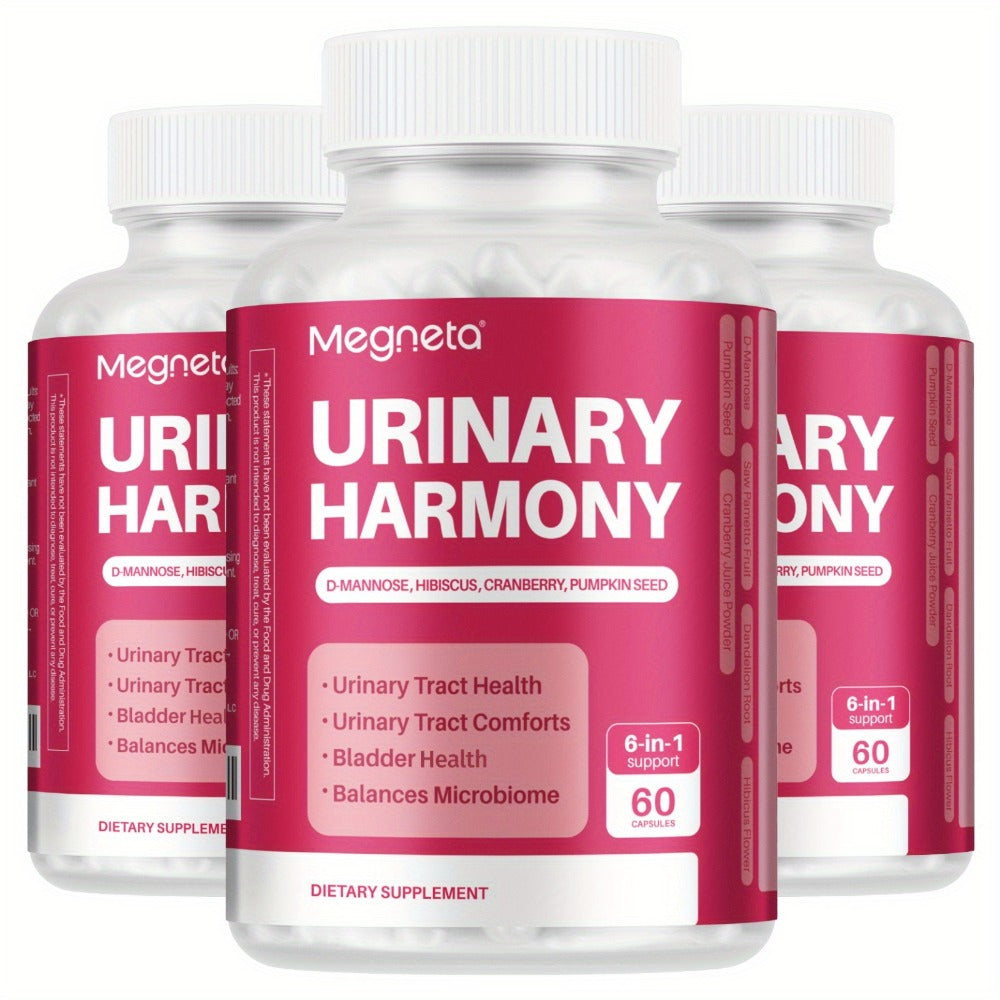 Dietary Supplement Capsules with Megneta Label, D-Mannose, Hibiscus, Cranberry and 60 Count — image 7