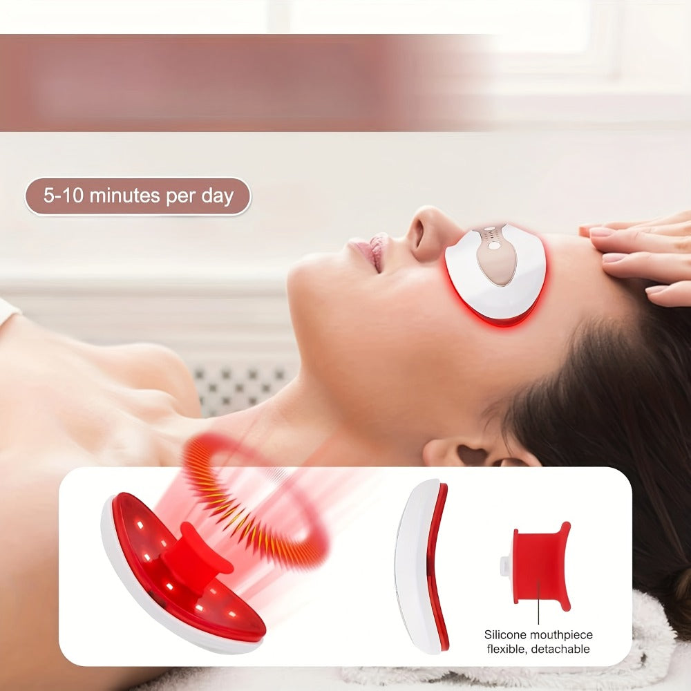 Lip Plumper Device Electric LED Light 2-in-1 Lip & Eye Care USB Rechargeable Portable Lip for Bath Time, Home Spa and Persona