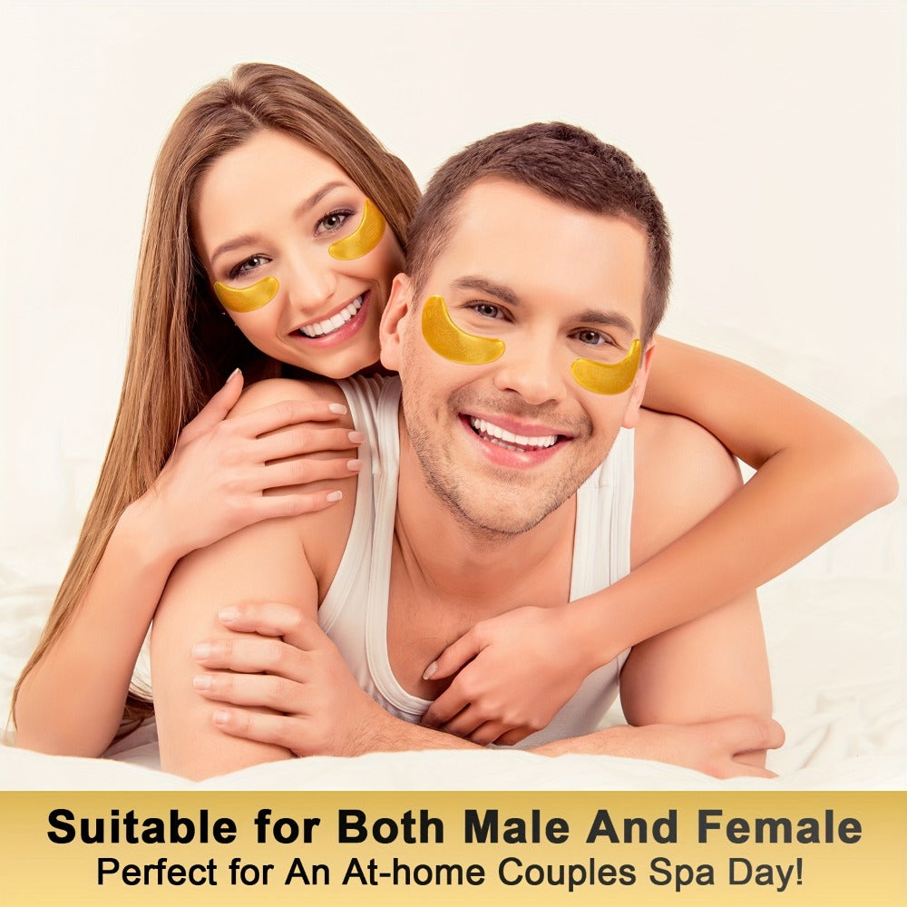 30-Pair ALIEORY Gold-Tone Under-Eye Patch Box with Individual Pouches and Collagen and Hyaluronic Acid Wording — image 14