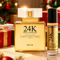 24K Gold Women's Eau de Toilette Perfume 1.69 oz Fresh Vanilla Scent - Luxurious Gold Bottle for Bath Time, Home Spa and Pers