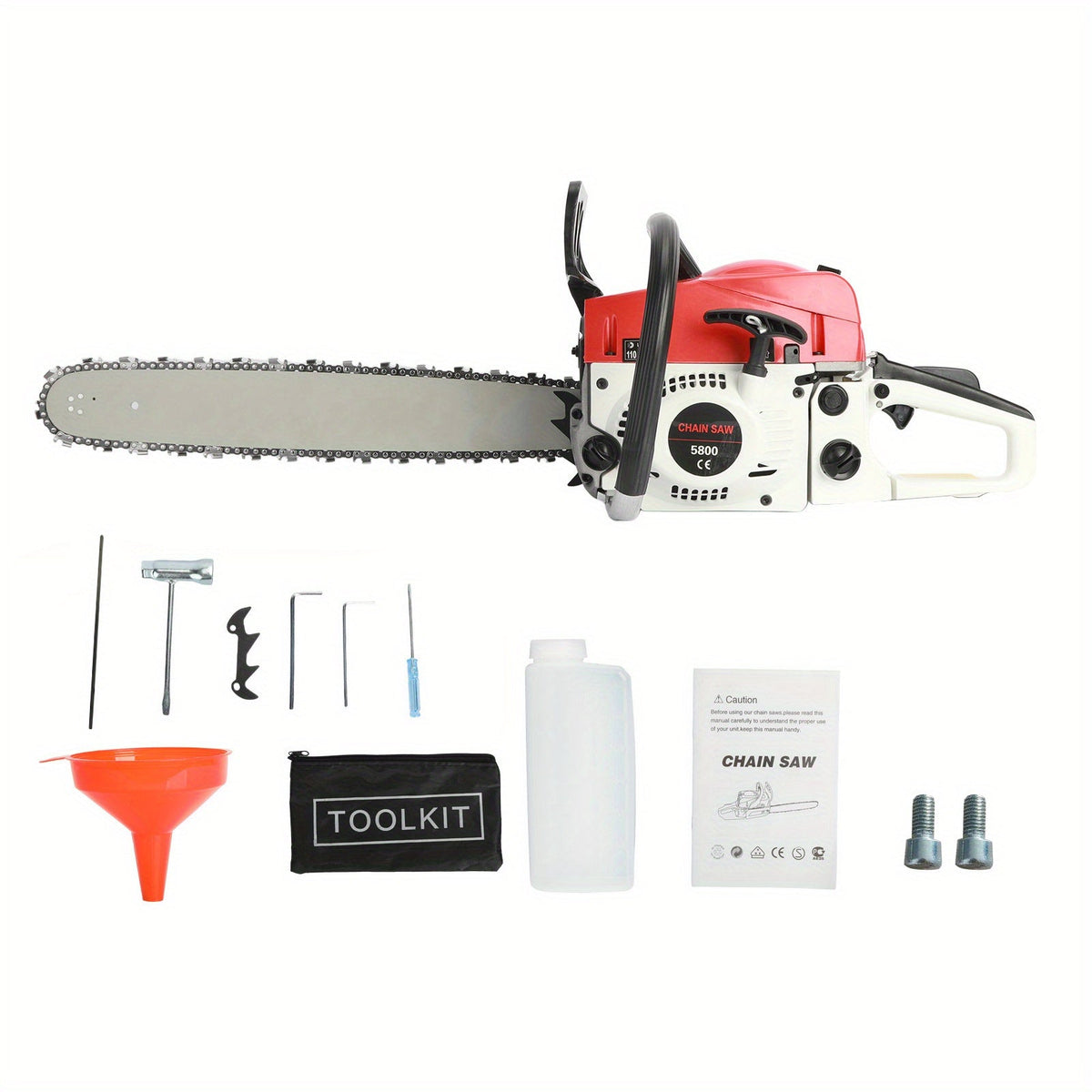 Gas Chainsaw, 2-Stroke Powerful Wood Cutting Logging Farm Ranch for Garden, Patio and Yard Use — image 10