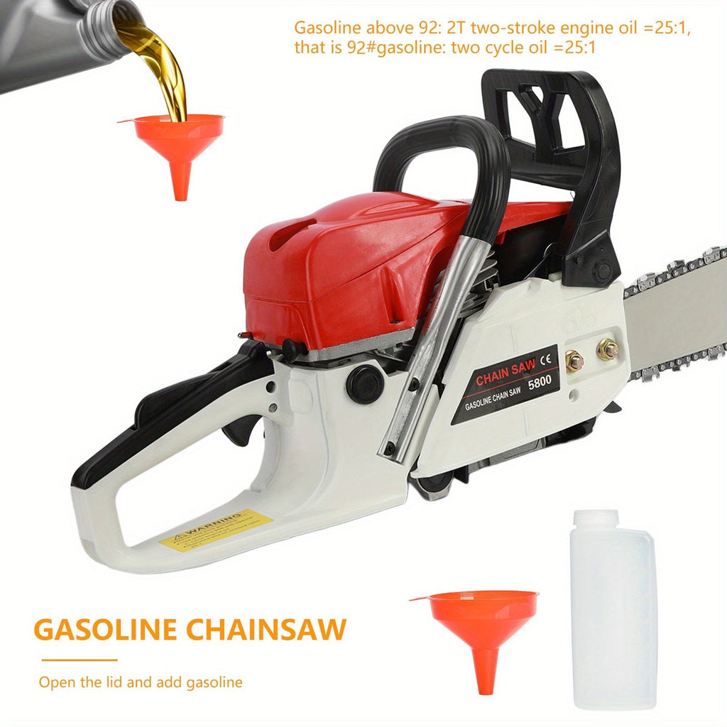 Gas Chainsaw, 2-Stroke Powerful Wood Cutting Logging Farm Ranch for Garden, Patio and Yard Use — image 6