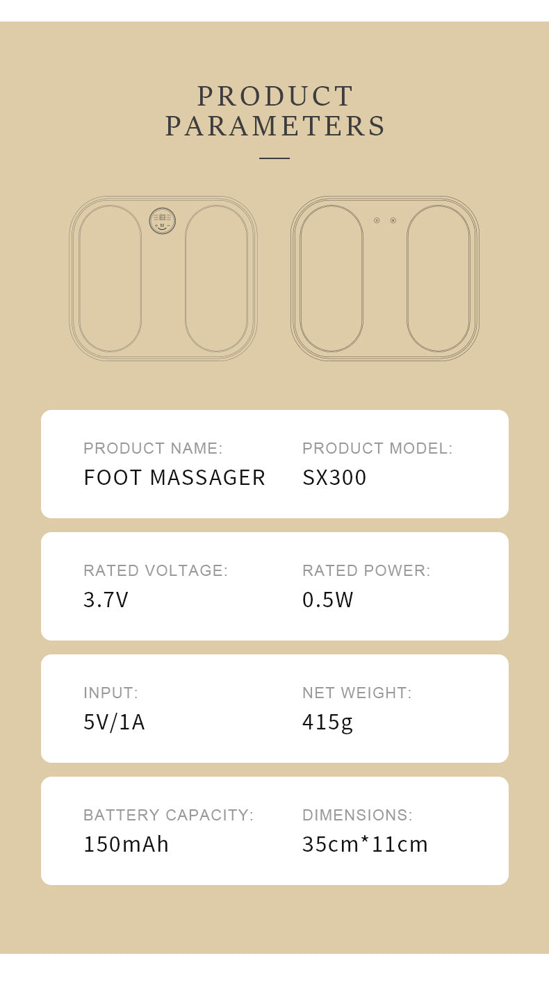 Foot Acupoint Micro Current Foot Massager