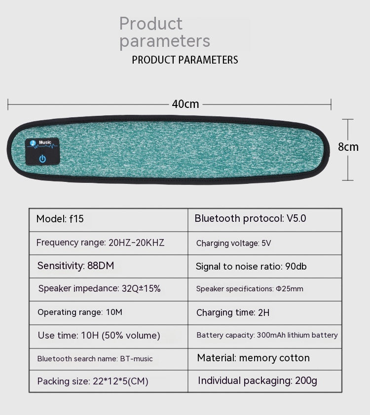 Bone Conduction Intelligent Music Pillow Speaker