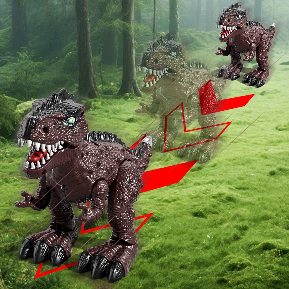 Electric Walking Dinosaur Toys Set of 3 with Sound, Light & Walking Functions, Interactive Moving Dino Toy Collection — image