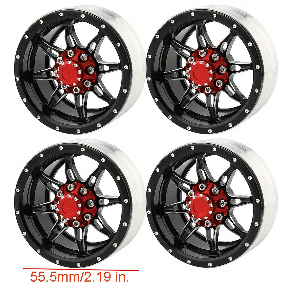 1.9" Beadlock Wheel Rims for RC Crawler 4pcs with the Listed Color, Size or Set Options for Everyday Use — image 13