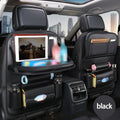 Car Rear Seat Organizer with Foldable Table, Footrest, Cup Holder, Tissue Box & Laptop Base – 2-Piece Premium Back Seat Stora