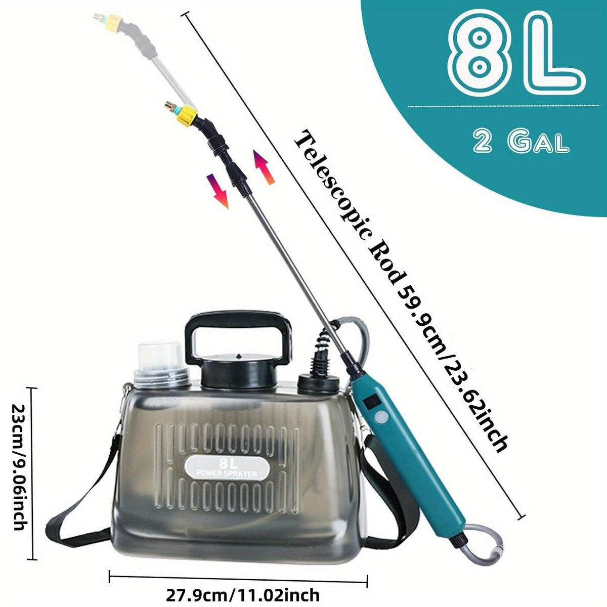Battery Powered Sprayer Electric | Garden Lawn Weed Fertilizer Yard — image 1