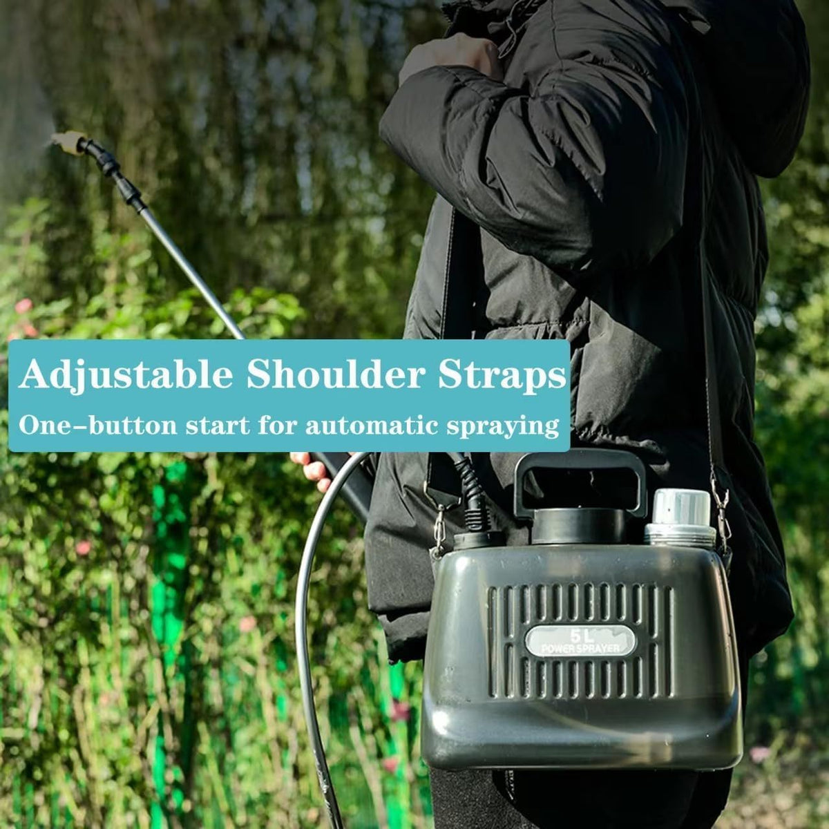 Battery Powered Sprayer Electric | Garden Lawn Weed Fertilizer Yard — image 10