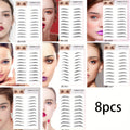 6D Eyebrow Tattoo Stickers Waterproof 8 Pcs for Women Girls, for Temporary Body Art, Festivals and Costumes — image 21