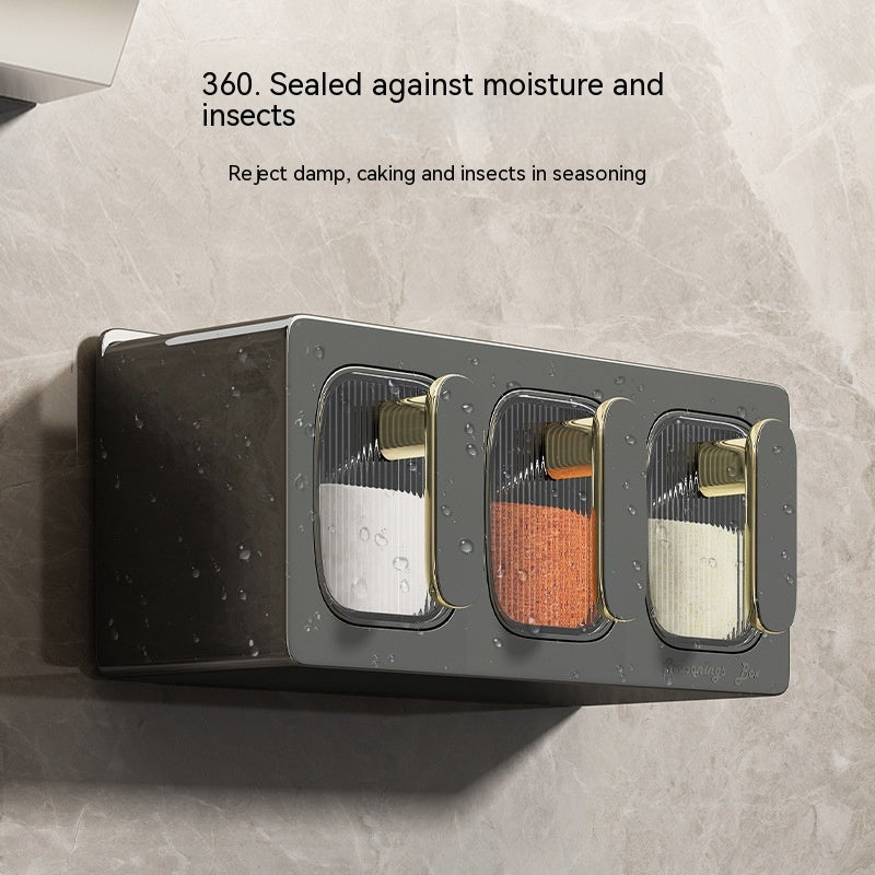 Drawer Type Seasoning Box Household Kitchen Spice Jars Combination
