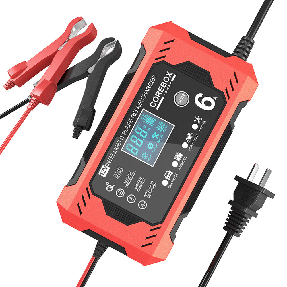 12V6A Smart Battery Charger AGM Start Stop