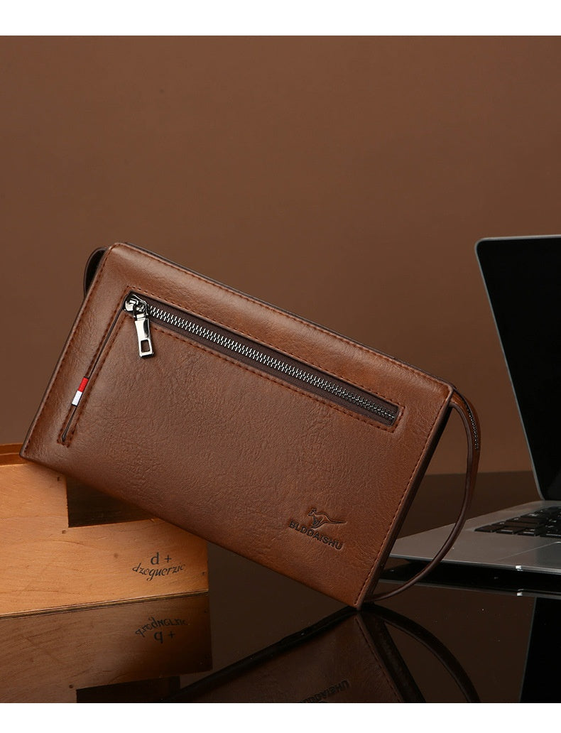 New Mens Wallet With A Combination Lock And Clutch Design
