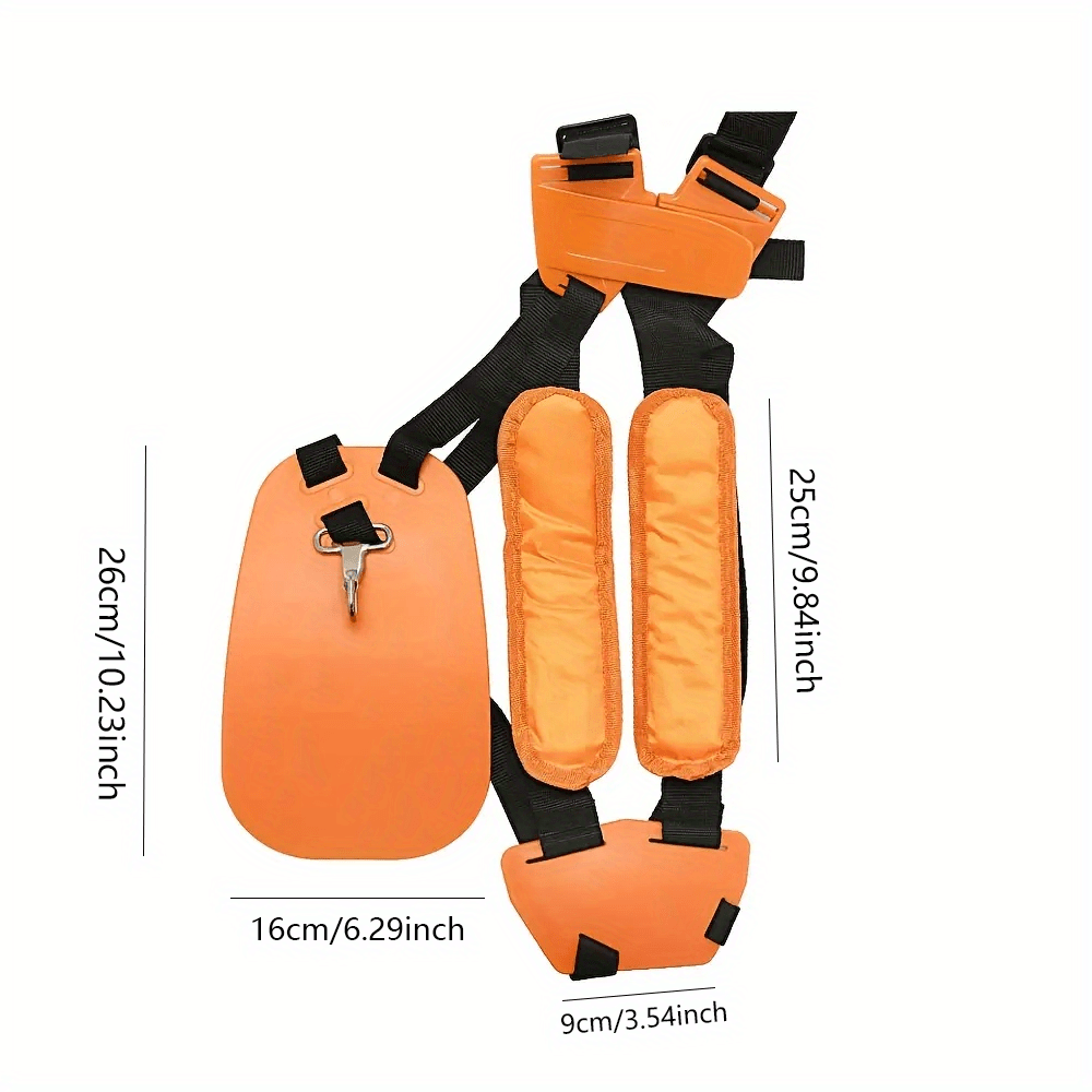 Lawn Mower Shoulder Strap Harness Adjustable Double Shoulder Belt for String Trimmer Brush Cutter Weed Eater Outdoor Garden P