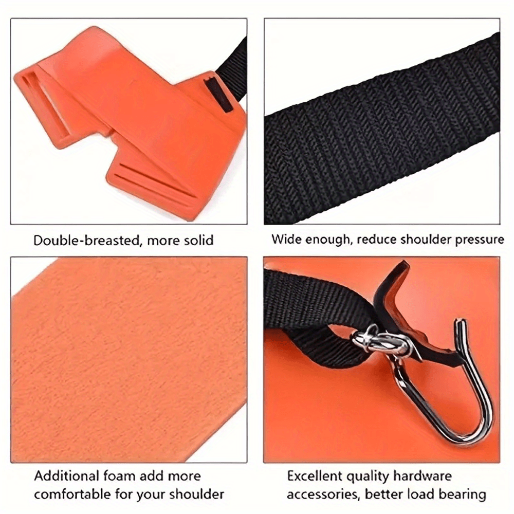 Lawn Mower Shoulder Strap Harness Adjustable Double Shoulder Belt for String Trimmer Brush Cutter Weed Eater Outdoor Garden P