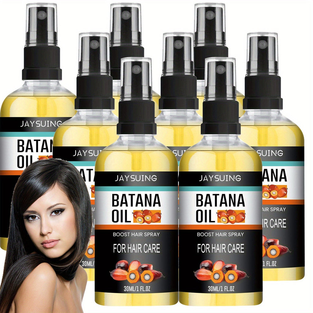 Batana Oil Hair Care Spray 8 Pack Travel Size Scalp Essential Oil Moisturizes Smooths Detangles All Hair Types 30ml Each TSA 