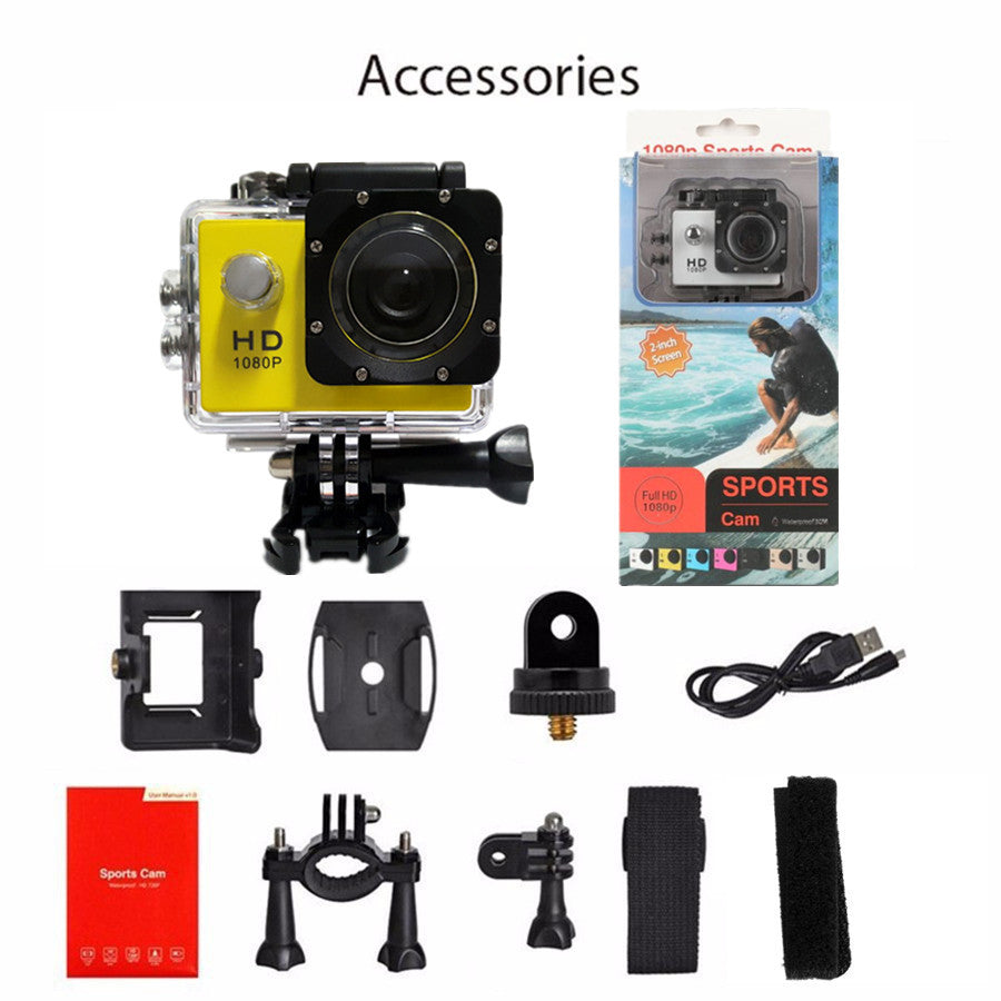 Waterproof Sports Camera Recorder 1080P 30M Diving Camera