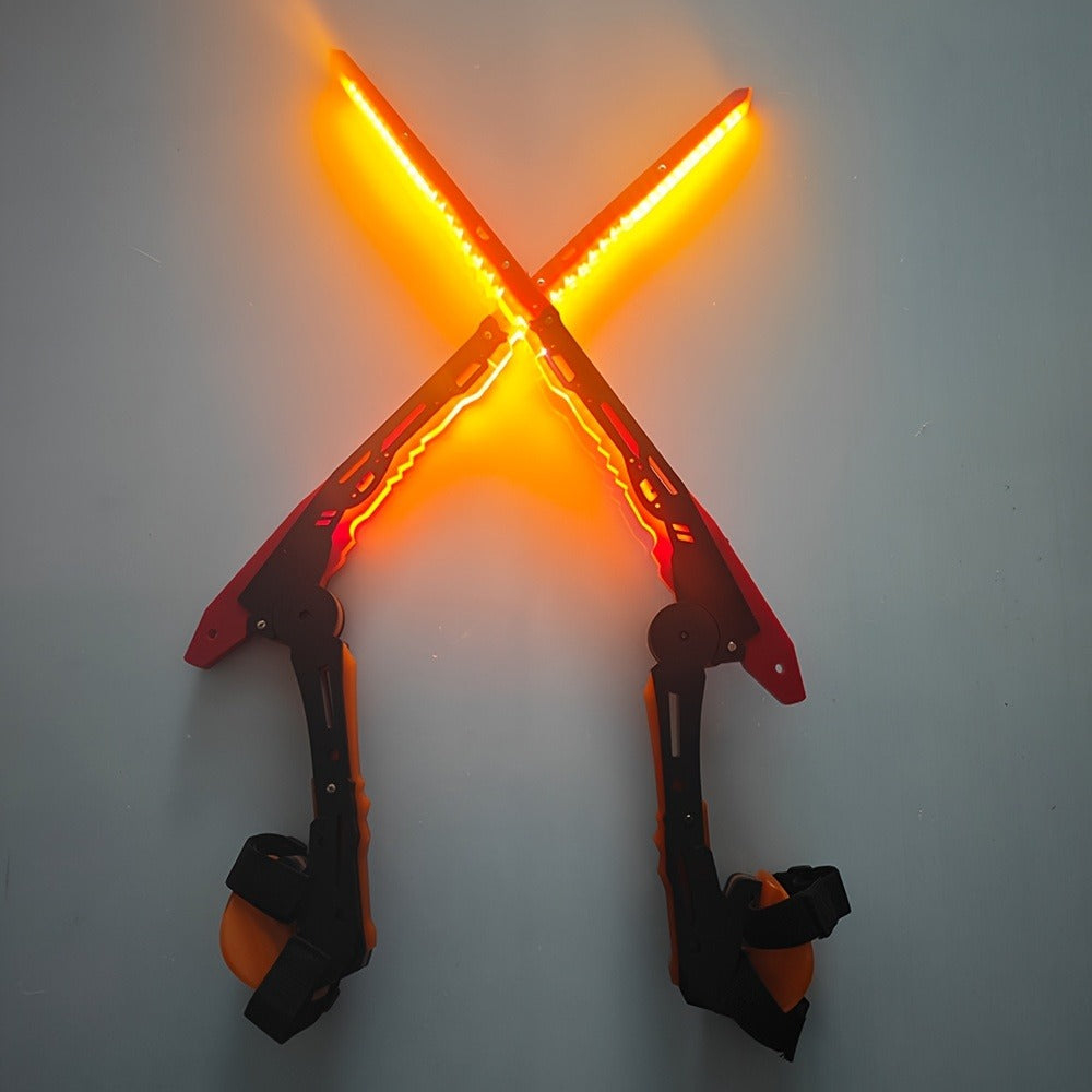 LED Mantis Knife Cyberpunk Light Up Acrylic Prop, Luminous Blade for Halloween Costume Cosplay Sci-Fi Role Play Party — image