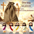 Mini Jesus Figurines for Halloween Trunk-or-Treat 50/100/150pcs – Colorful Bulk Religious Statues 5 Colors — image 12