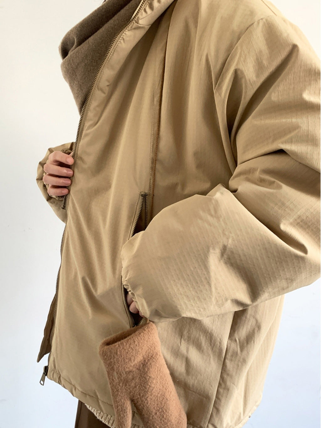 Workwear Cotton Men And Women Loose Zip Cotton Coat Jacket
