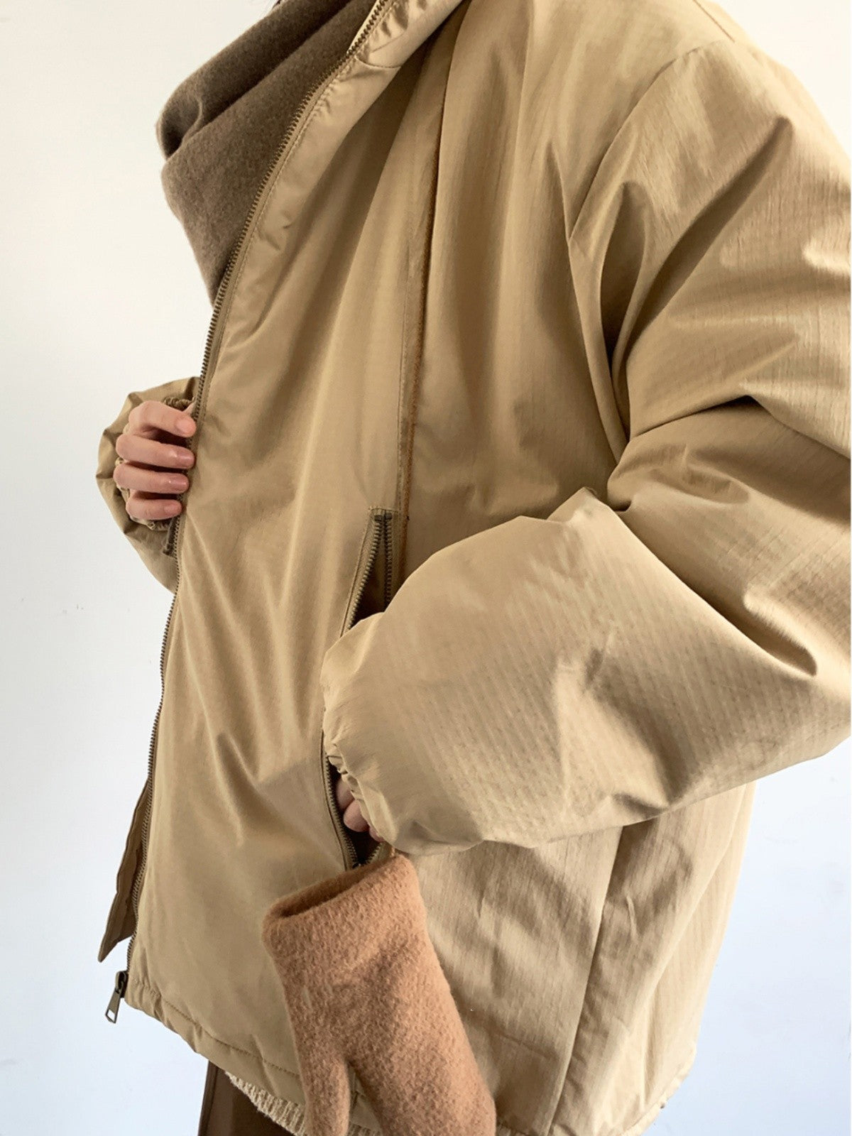 Workwear Cotton Men And Women Loose Zip Cotton Coat Jacket