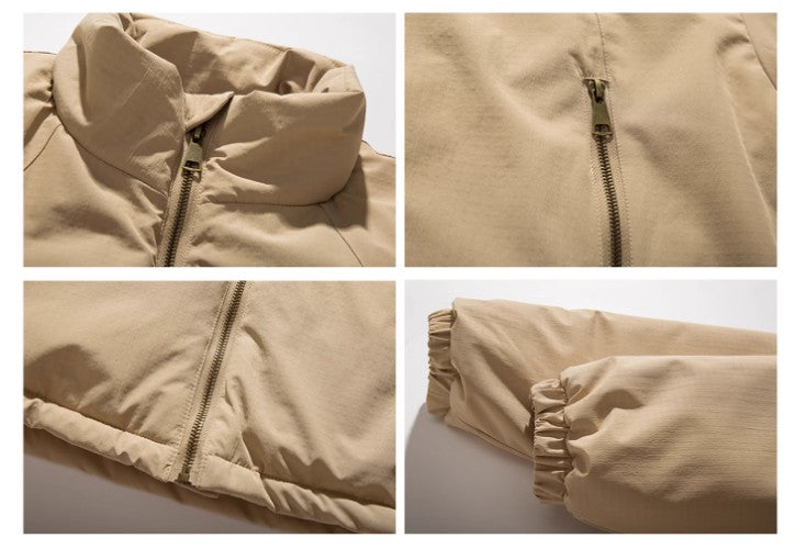 Workwear Cotton Men And Women Loose Zip Cotton Coat Jacket