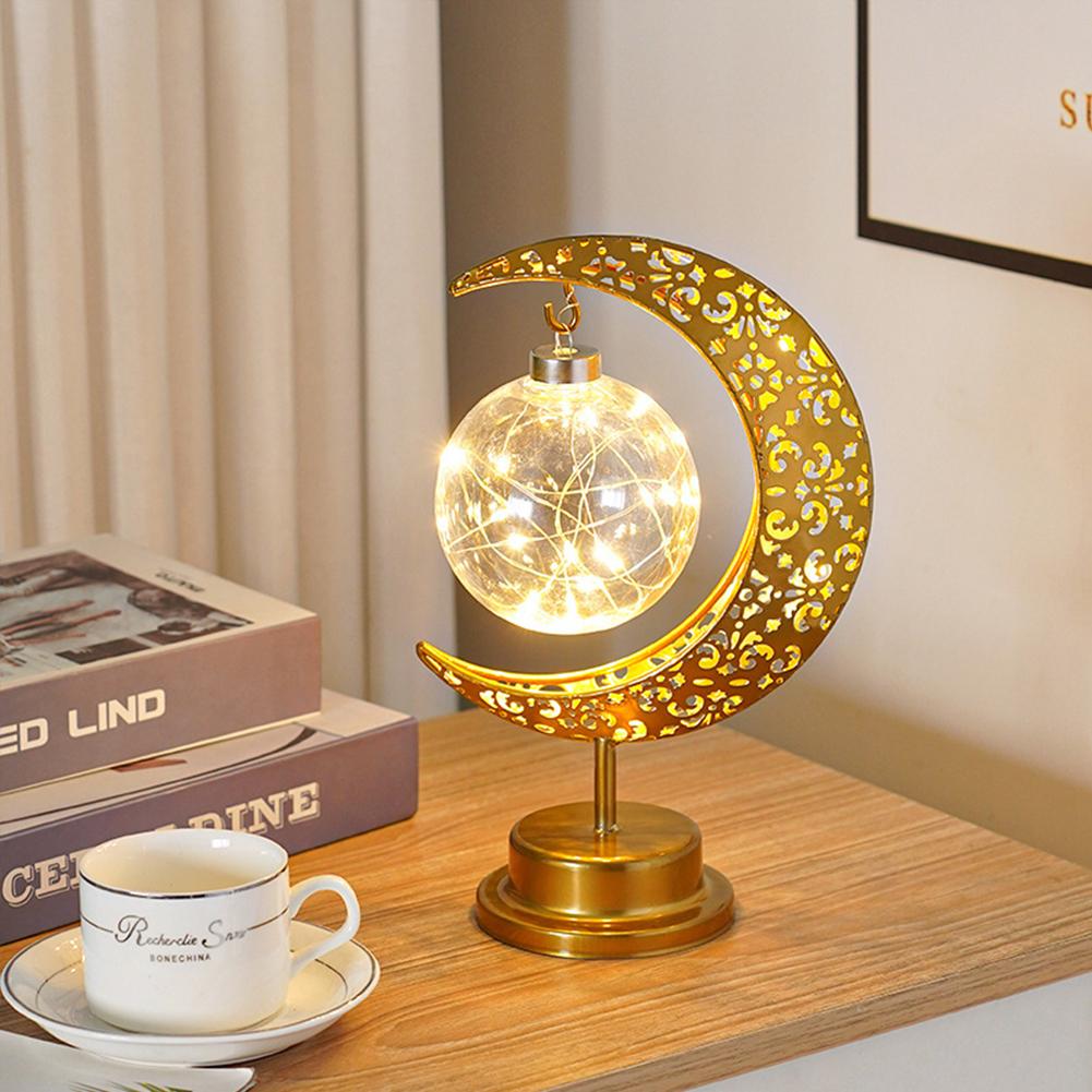 LED Modeling Lamp Creative Personality Iron Moon