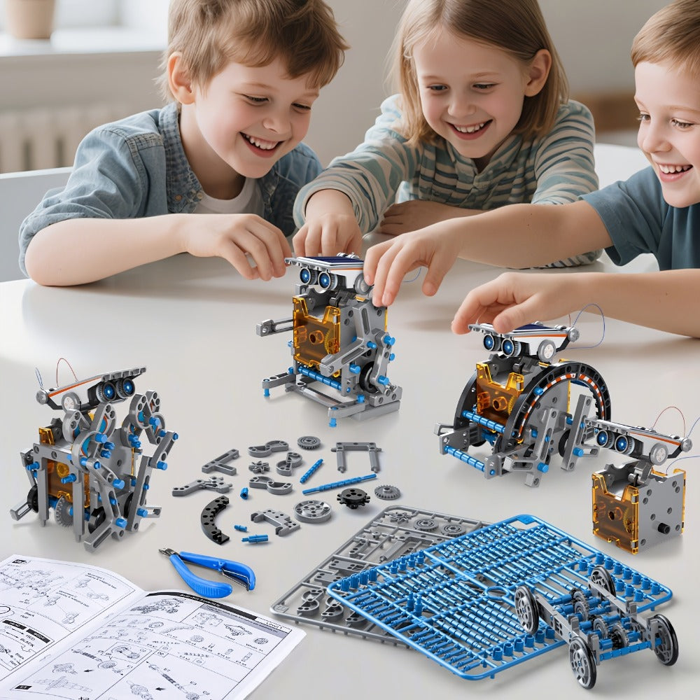 12-in-1 Solar Robot Kit for Kids Ages 8-13, Build Your Own Solar Powered Robot, STEM Engineering Building Toy — image 13