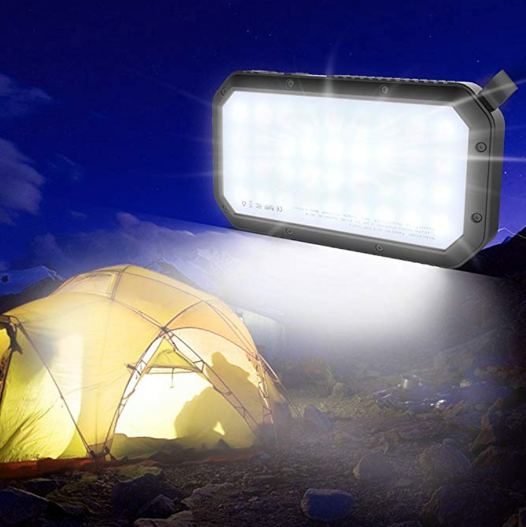 Wirelsess solar powerbank phone accessories torch