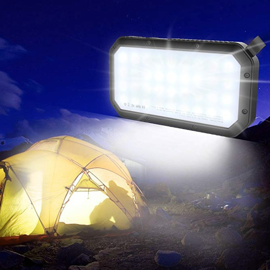Wirelsess solar powerbank phone accessories torch