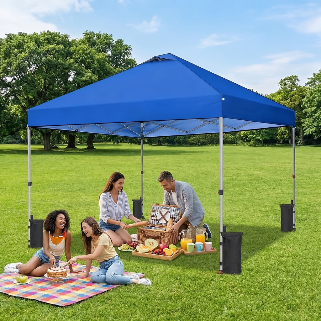 Canopy Tent 10x10ft Pop Up One Push, Portable Outdoor Shelter 3 Colors for Garden, Patio and Yard Use — image 1