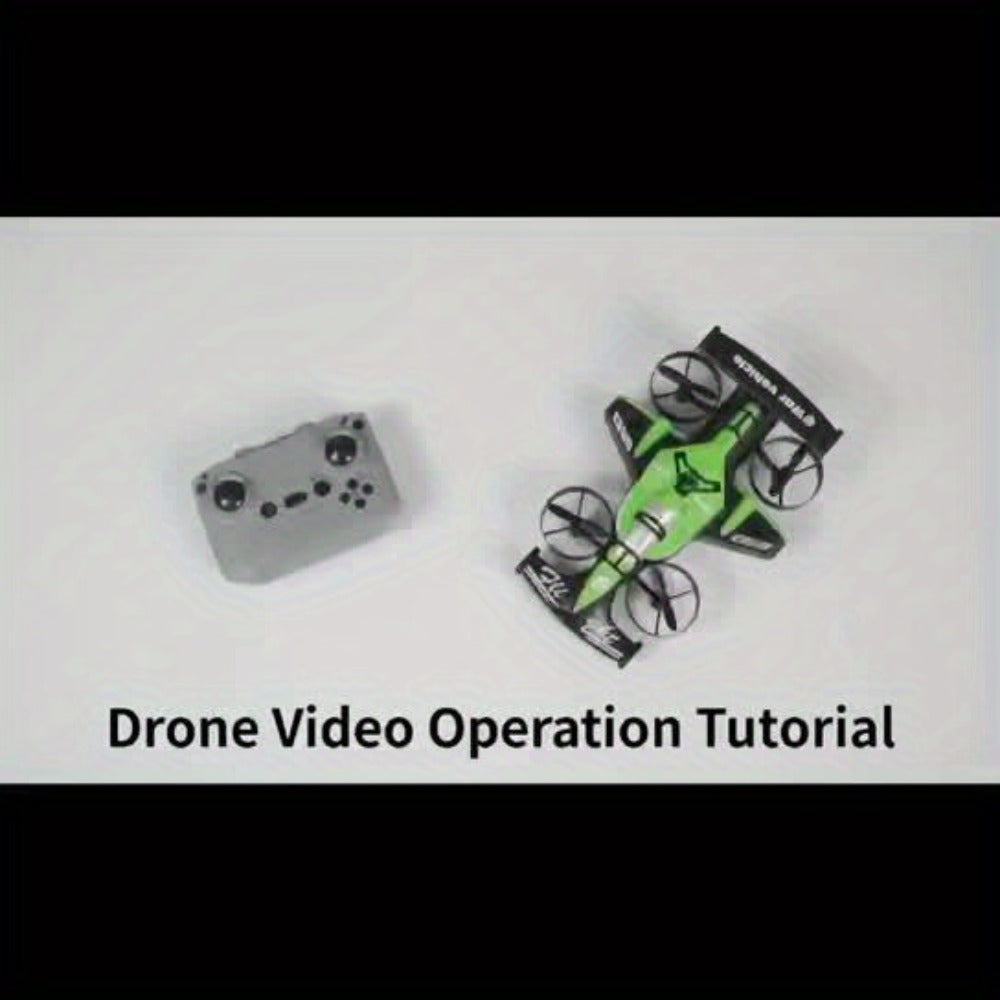 2-in-1 Mini RC Car and Drone Combo Dual Mode Switch One-Touch Takeoff Stable with the Listed Color, Size or Set Options for E