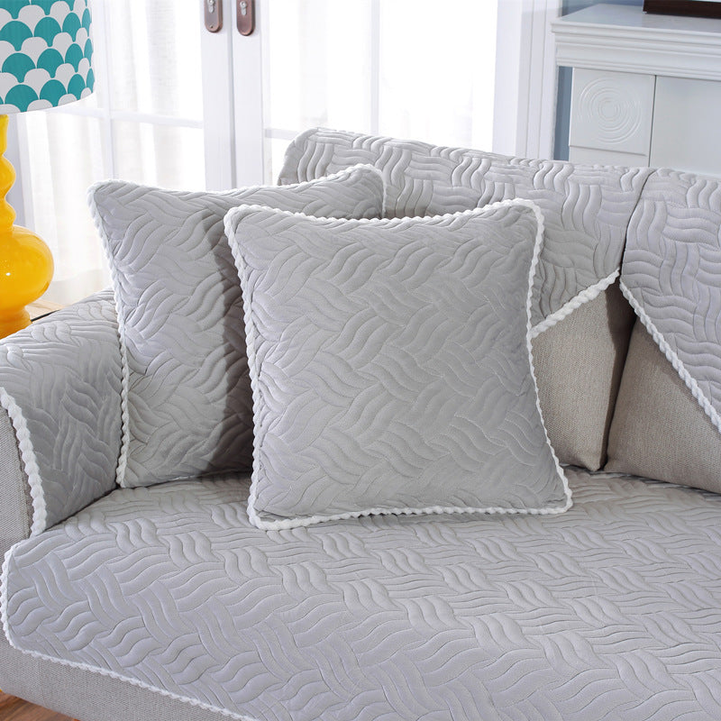 Plush sofa cushion