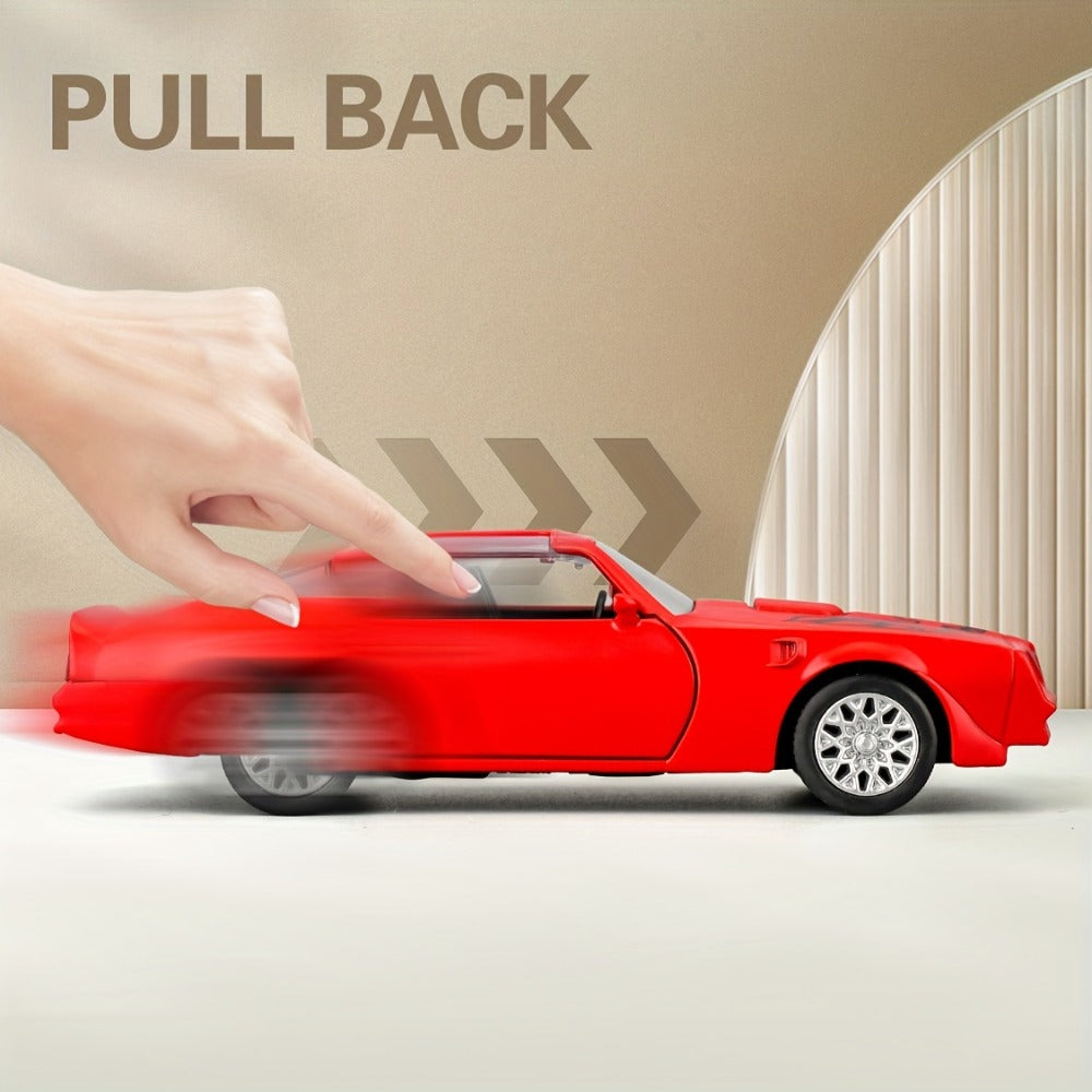 1:36 Scale Pontiac Firebird Die-Cast Toy Car with Opening Doors & Pull-Back with the Listed Color, Size or Set Options for Ev