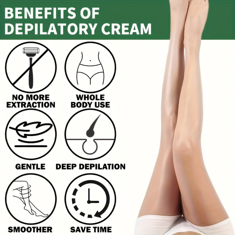 Hair Removal Cream ROZINO 100g Coconut and Squalane Tube with Carton for External Body Grooming — image 11
