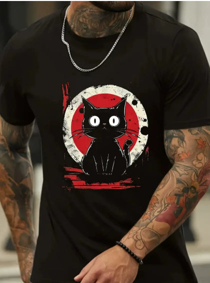 Color-Block Fashion 3D-Printed Summer Mens T-Shirt