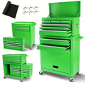 Rolling Tool Chest, 8-Drawer Alloy Steel 2-in-1 Mobile Workbench Detachable Top Lockable Wheels Garage for Garden — image 5