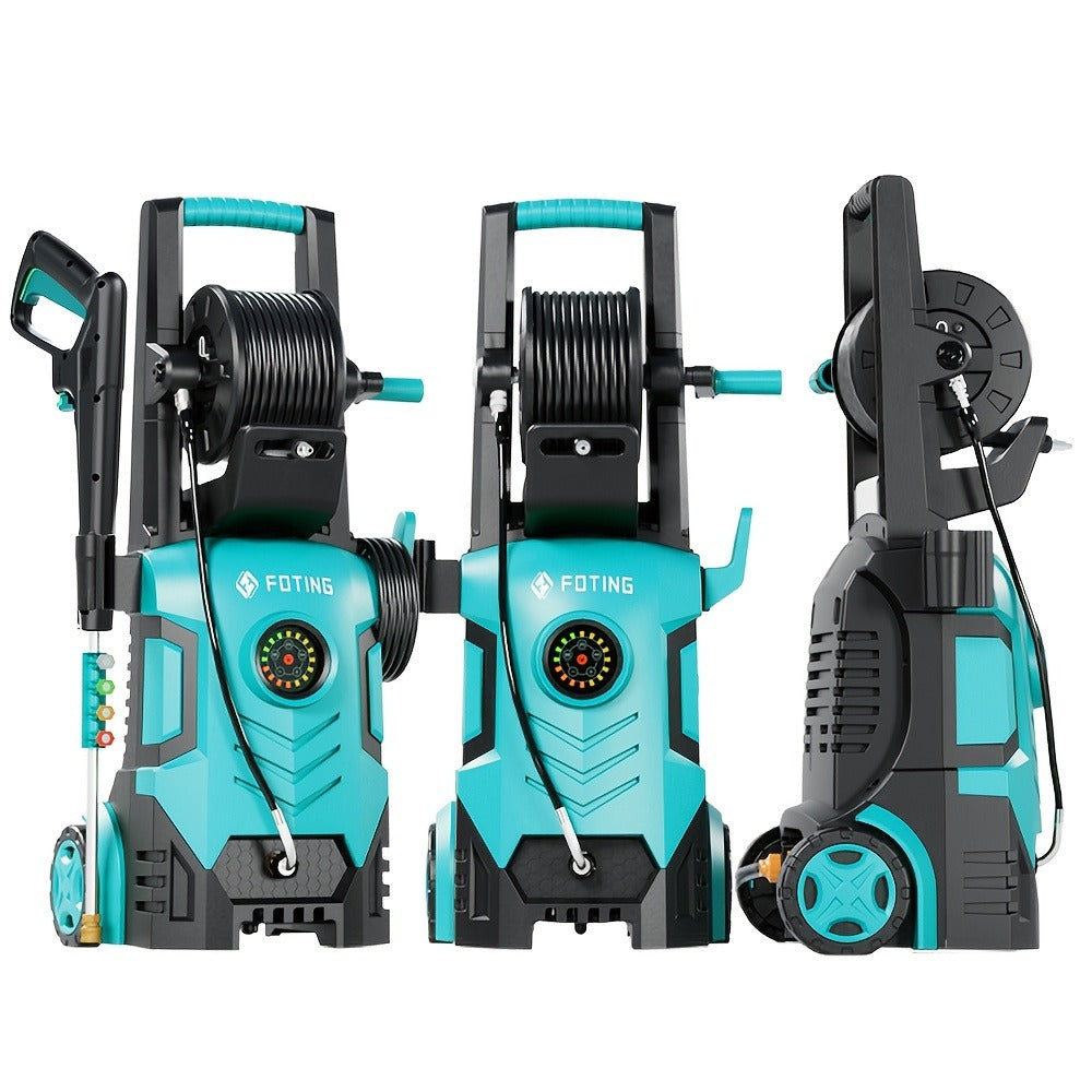 Pressure Washer 5000PSI Electric Power Washer 2.4-3.6GPM Adjustable 8-Level Touch Screen 34" Tall for Garden, Patio and Yard 