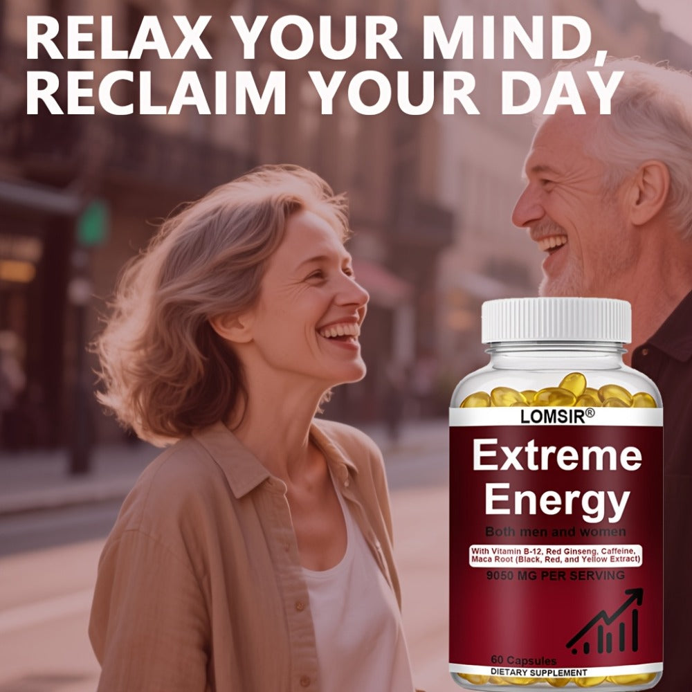 Red Ginseng Energy Capsules 9050mg with Maca & Saw Palmetto, Everyday Vitality & Stamina Supplement for Men & Women — image 4