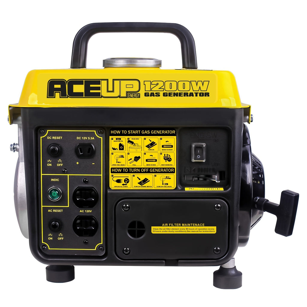 Portable Generator, Gas Powered Camping Home Backup Emergency Power for Garden, Patio and Yard Use — image 1