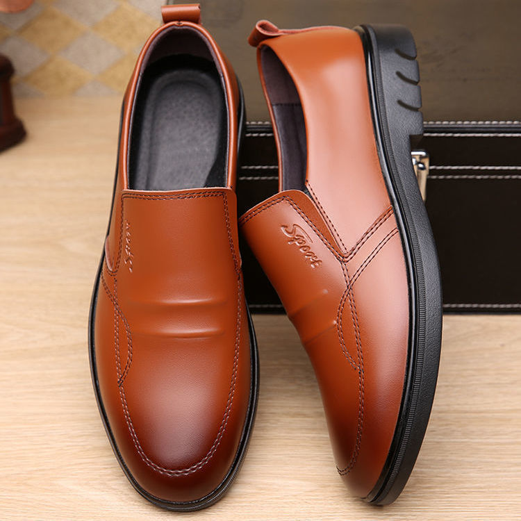Mens Breathable Casual Business Leather Shoestrendy And Versatile