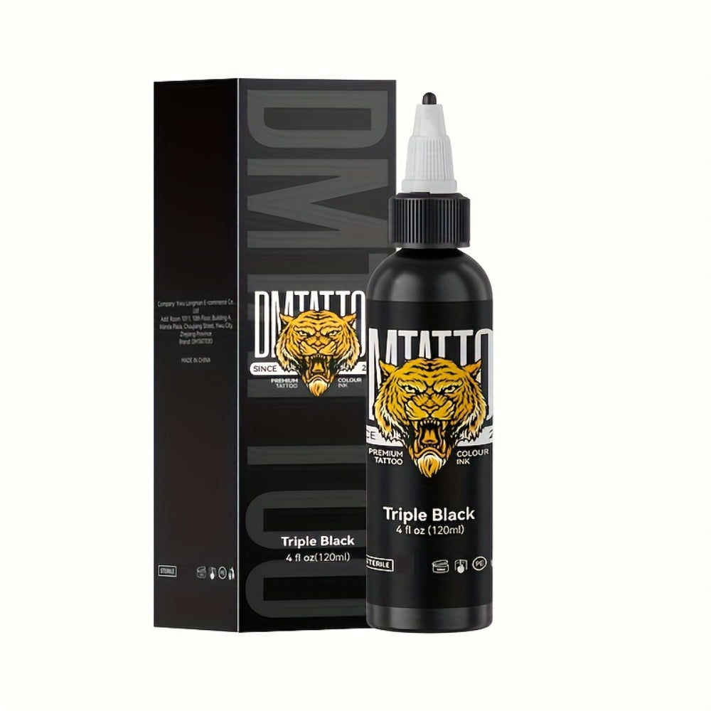 Tattoo Ink DMTATTOO Advanced 4.06oz 120ml Single-Bottle Options in Seven Solid Colors with Item-Specific Color, Capacity and 