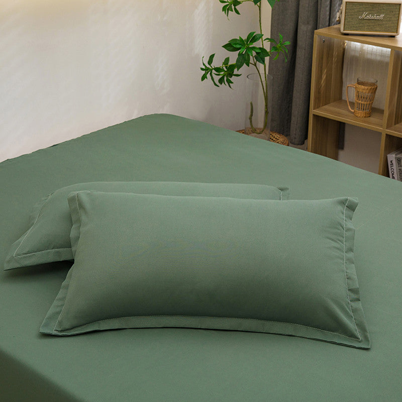 Pure Color Washed Cotton Pillowcase Single Pillowcase